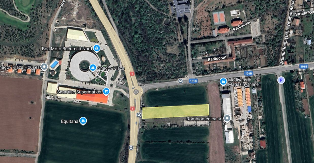 Pret redus! Snagov Plaza, 5000 mp intravilan,  deschidere la DN1 — fotografia 11