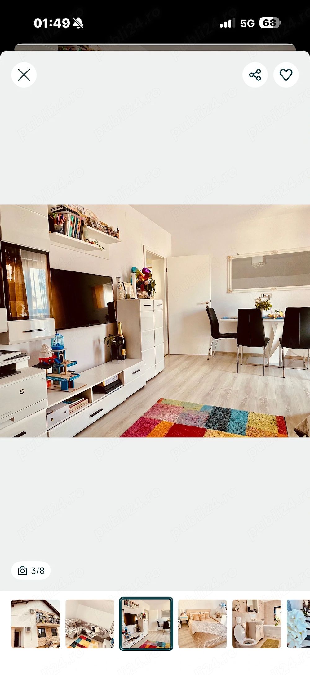Apartament 2 camere complet mobilat situat la etaj 1 în Giroc — fotografia 6