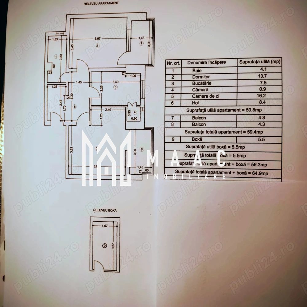 Apartament 2 camere de vânzare | Ultracentral, Vâlcea | 55 mp — fotografia 3