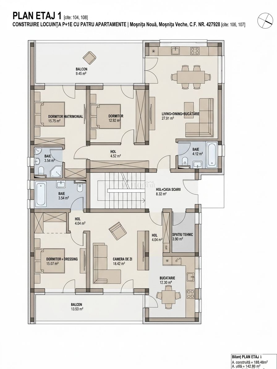Apartamente premium cu 3 camere în Moșnița Nouă | Comision 0 — fotografia 4