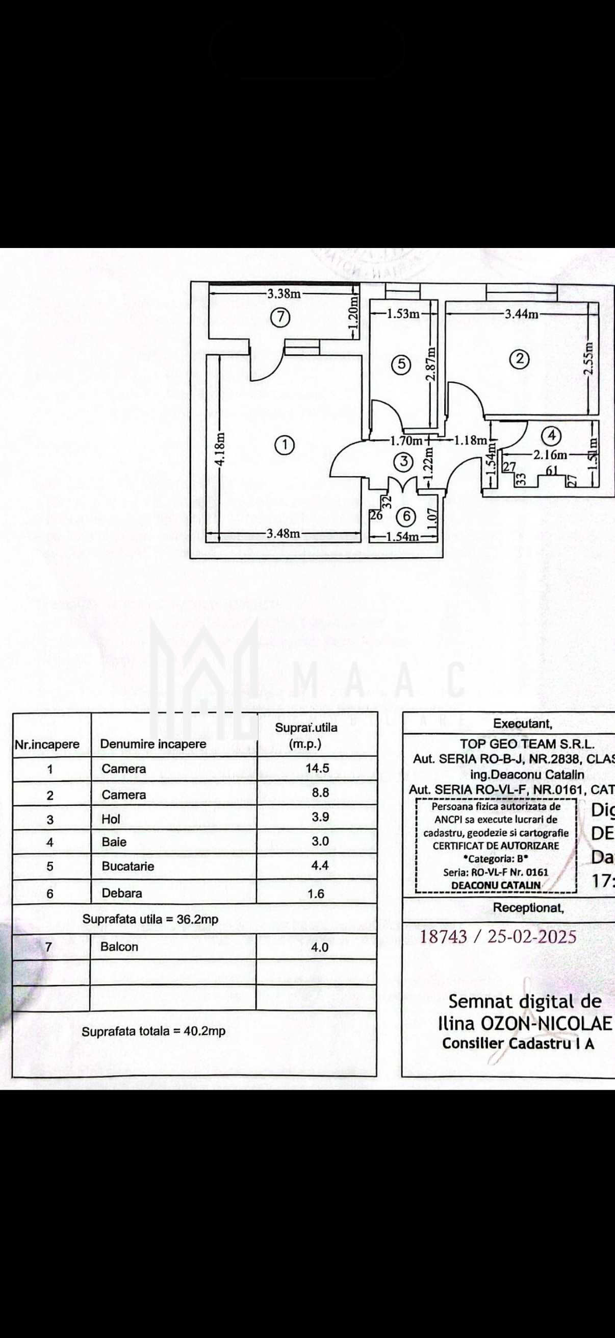Apartament 2 camere decomandat | Ostroveni, Vâlcea | 37,6 mp, etaj 1 — fotografia 9
