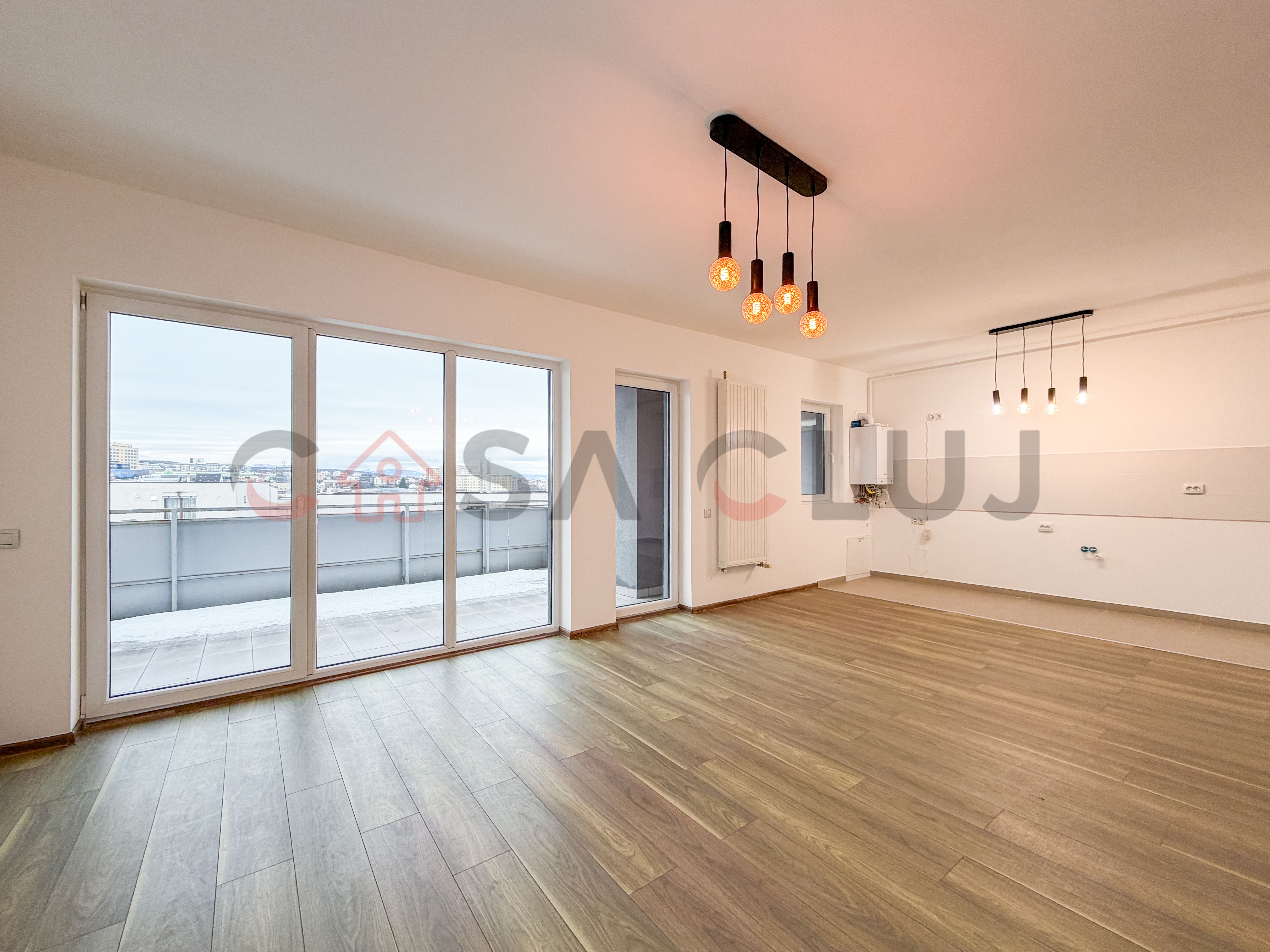 3 camere, terasa de 46 mp, vedere panoramica, Buna Ziua!