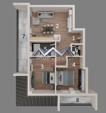 Apartament modern cu 3 camere | Otopeni central | parcare subterană inclusă — fotografia 12