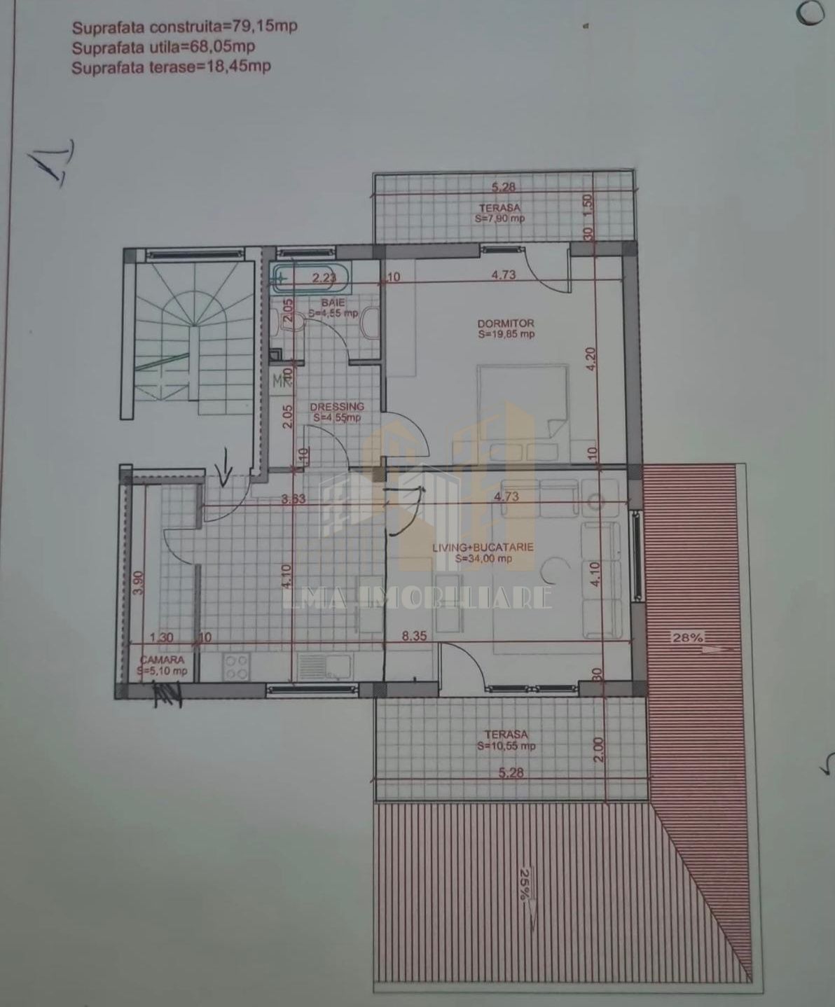 Apartament 3 camere Uranus Sanpetru Brasov — fotografia 15