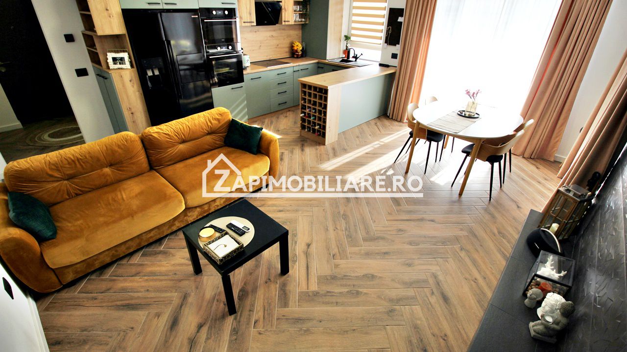 Apartament 3 camere,2 băi, mobilat LUX 82mp, cartier Maurer