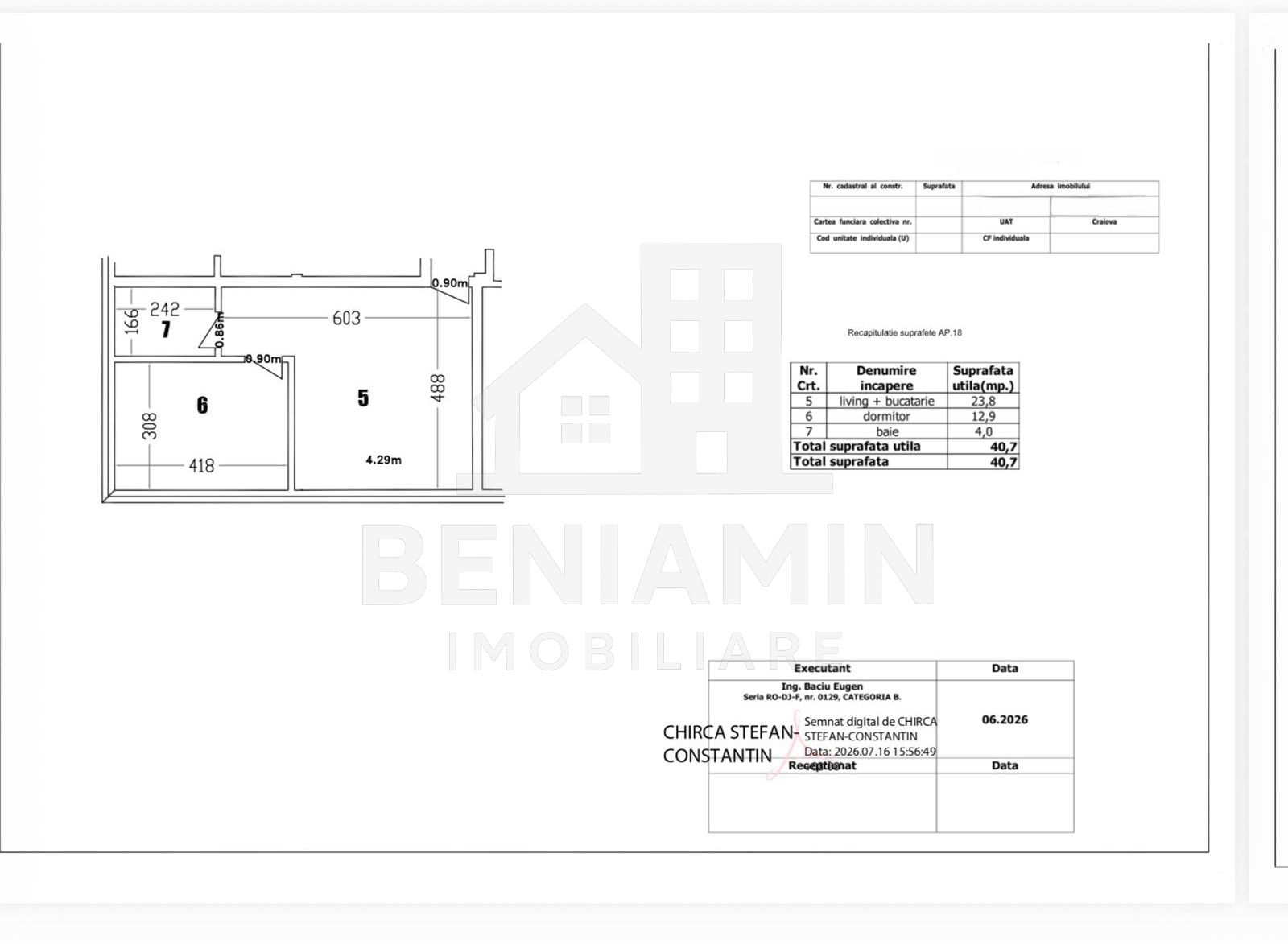 Apartament tip studio-Bloc nou-Incalzire in pardoseala-etaj 3-liber — fotografia 6