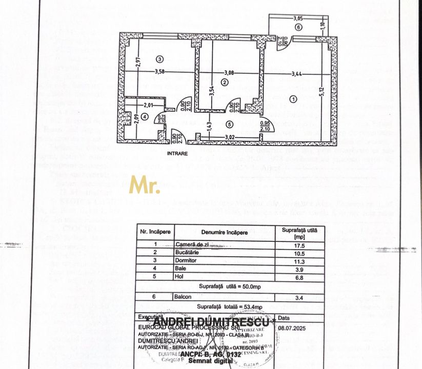 2 camere decomandate, Banat – etaj 2, centrală proprie, zonă excelentă — fotografia 12