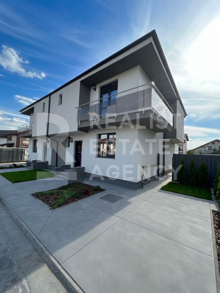 Duplex nou, teren - 255 mp, 2 locuri de parcare, Otopeni