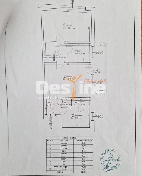 Apartament 2 camere la etaj intermediar, bloc izolat, in zona Spitalul Judetean — fotografia 6