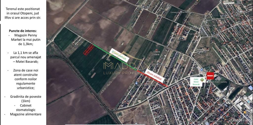Teren intravilan pentru dezvoltare *904* mp // Otopeni (Odaile)
