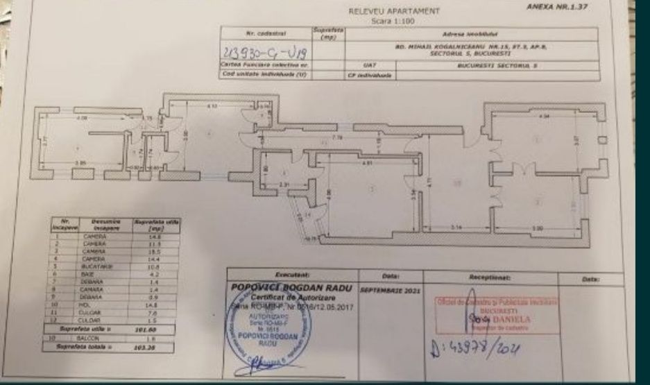 Proprietar,100 metri utili - apartament excelent poziționat pe bulevar — fotografia 6