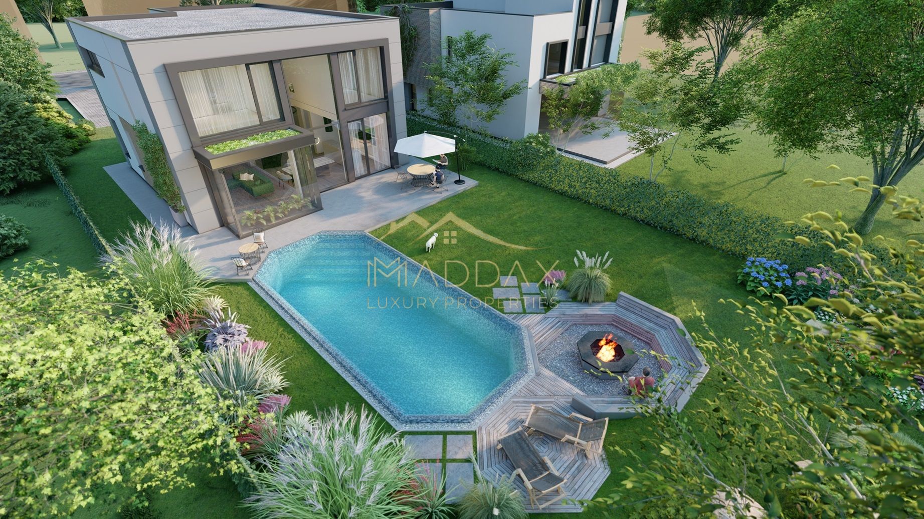 Vila Exclusivista *296mpc* / 753 mp teren + piscina si fire-pit / Balotesti — fotografia 4