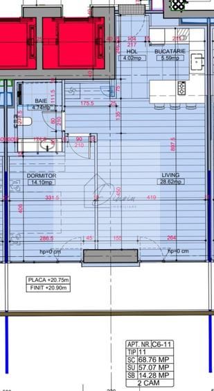 2 camere One High District I Vedere lac I COMISION 0% — fotografia 5