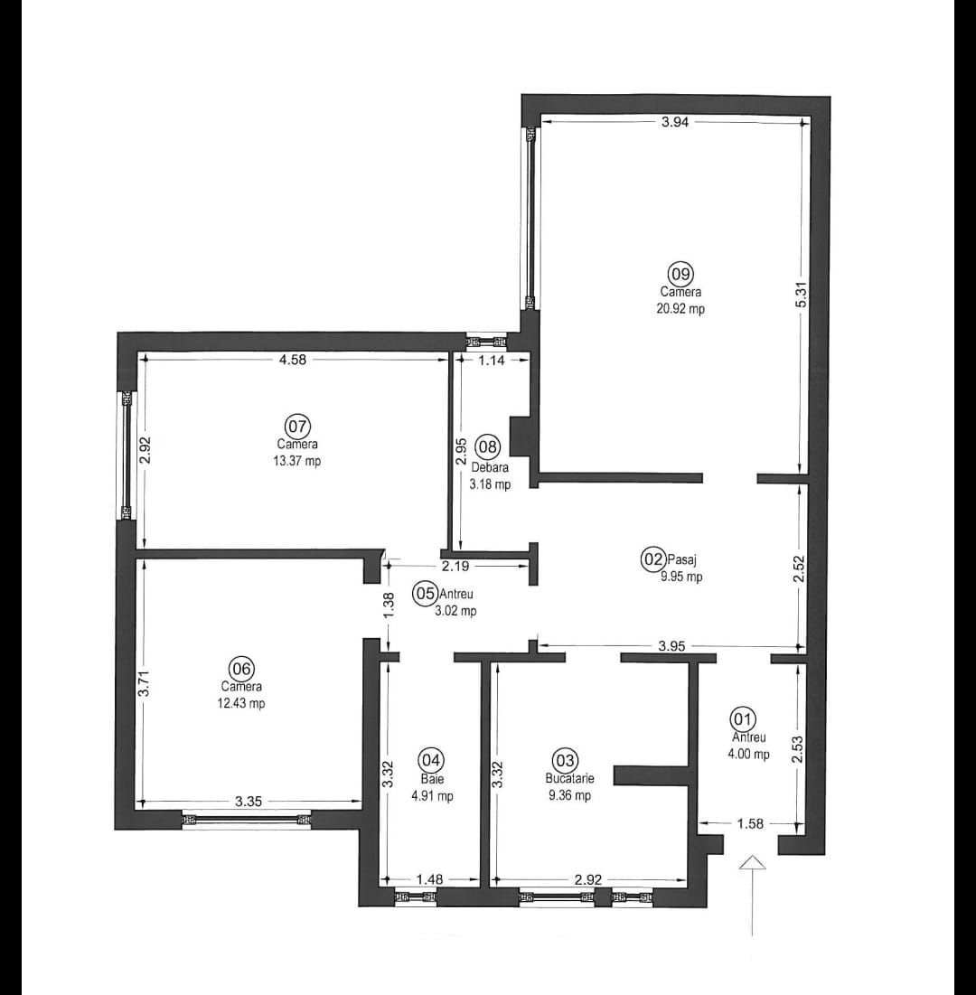 PRET NOU! Apartament decomandat 3 camere - str. Horia - COMISION 0% — fotografia 7
