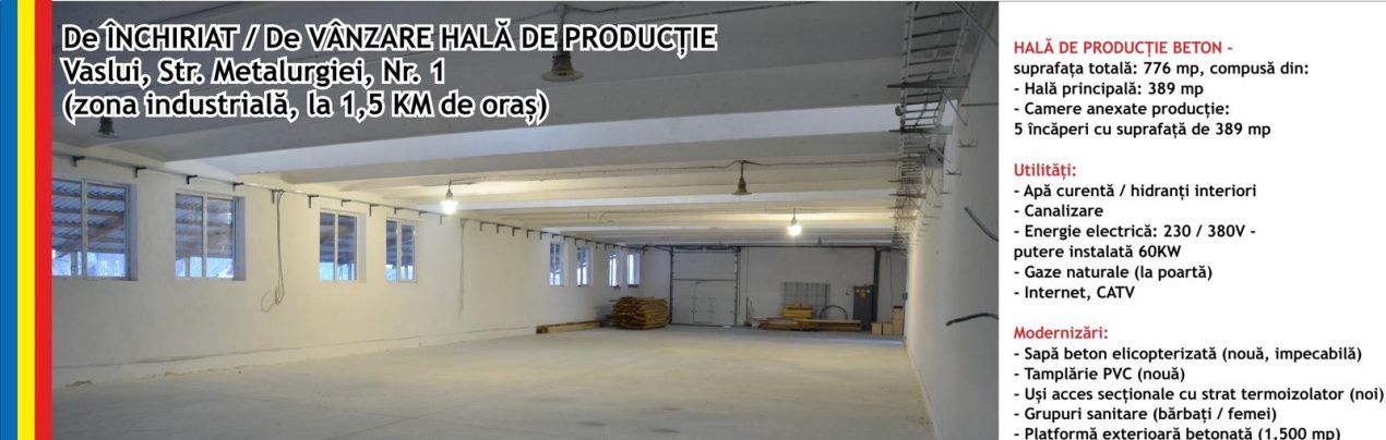 Hala productie, zona Industriala, Vaslui — fotografia 4