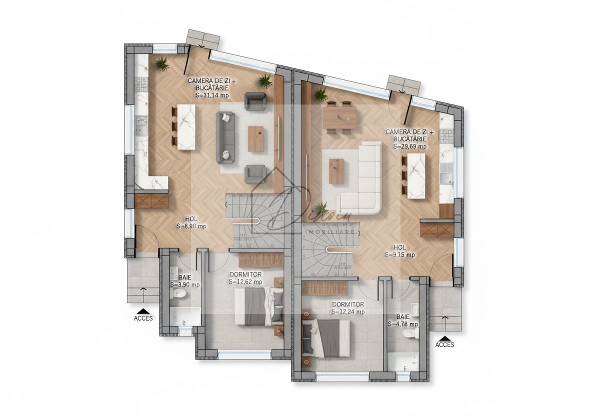 Vila 5 camere Otopeni - centru I individuala, calcan I P+1E+M I COM0% — fotografia 4