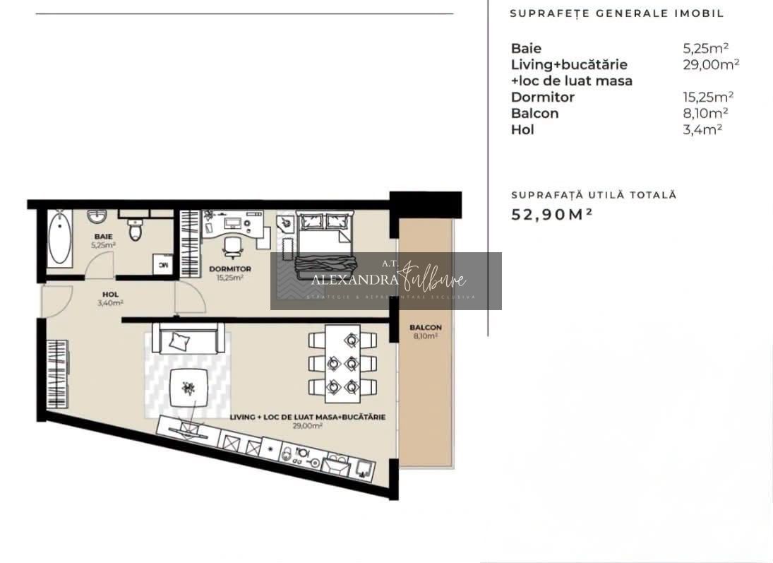 Apartament nou de vânzare | 2 camere | etaj intermediar | balcon