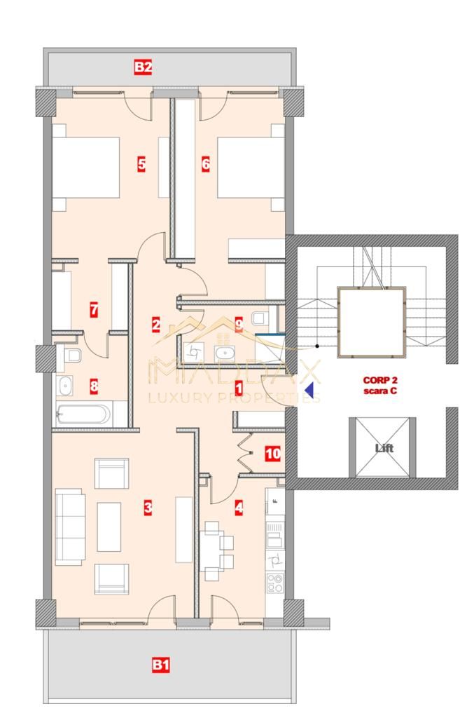 Apartament cu 3 camere ***142mp*** // Herastrau - Cartierul Francez — fotografia 51