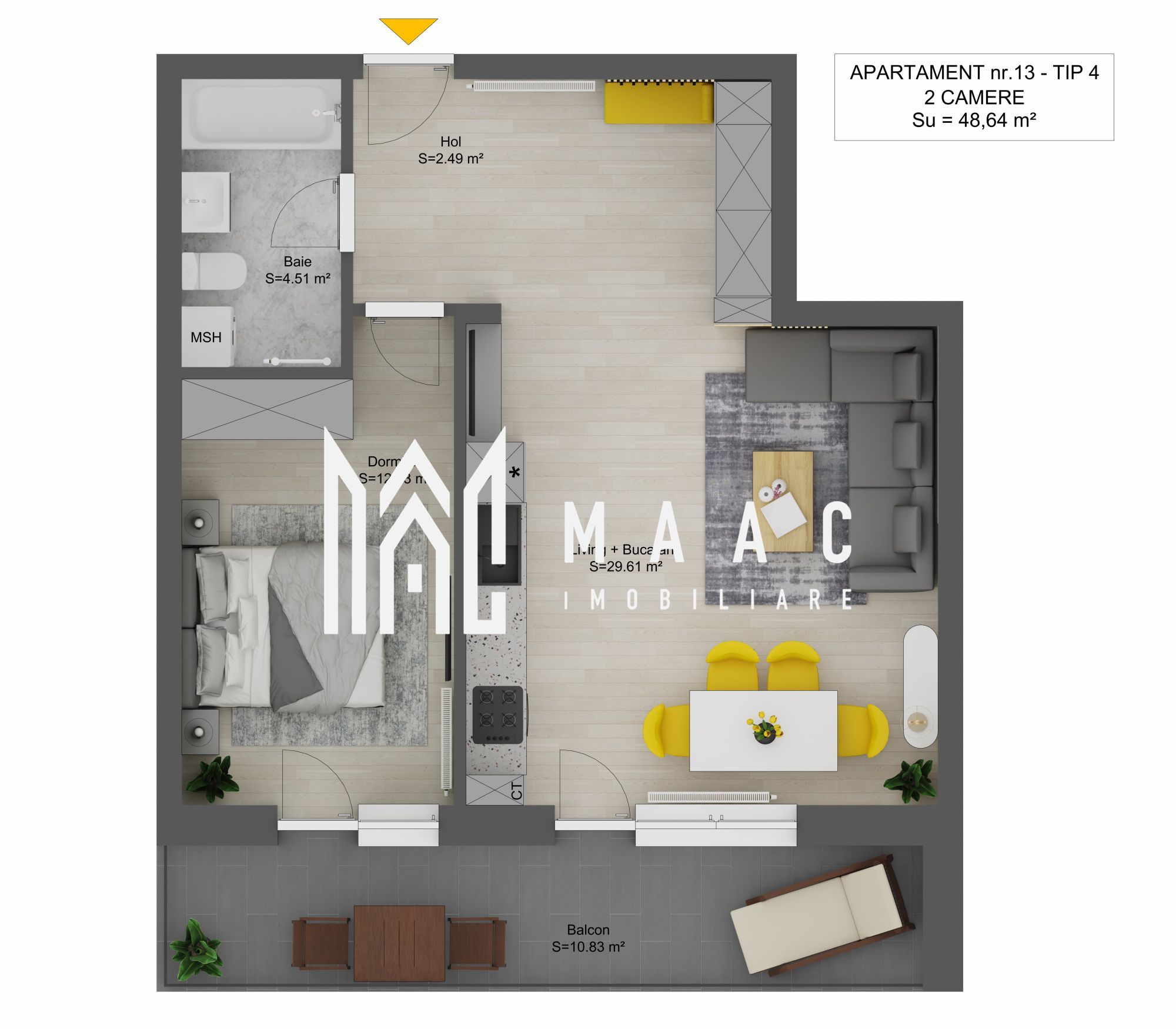 Apartament 2 Camere I Sibiu I Doamna Stanca I Balcon I Parcare Inclusă — fotografia 5