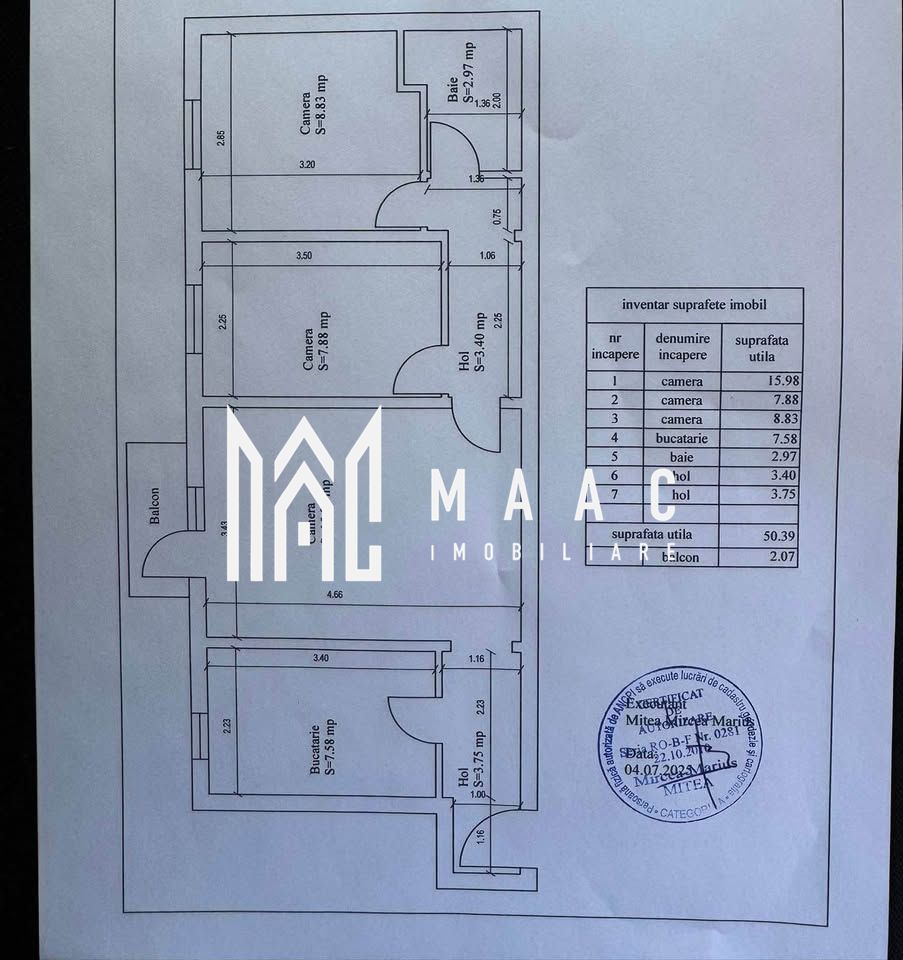 Apartament 3 camere | Bucatarie Separata | Balcon închis | Cedonia — fotografia 13