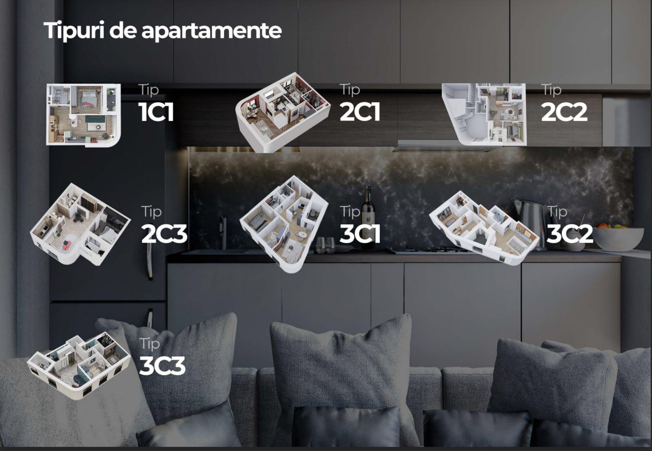 3 camere finisat  la cheie  – 71 mp + parcare subterană — fotografia 5