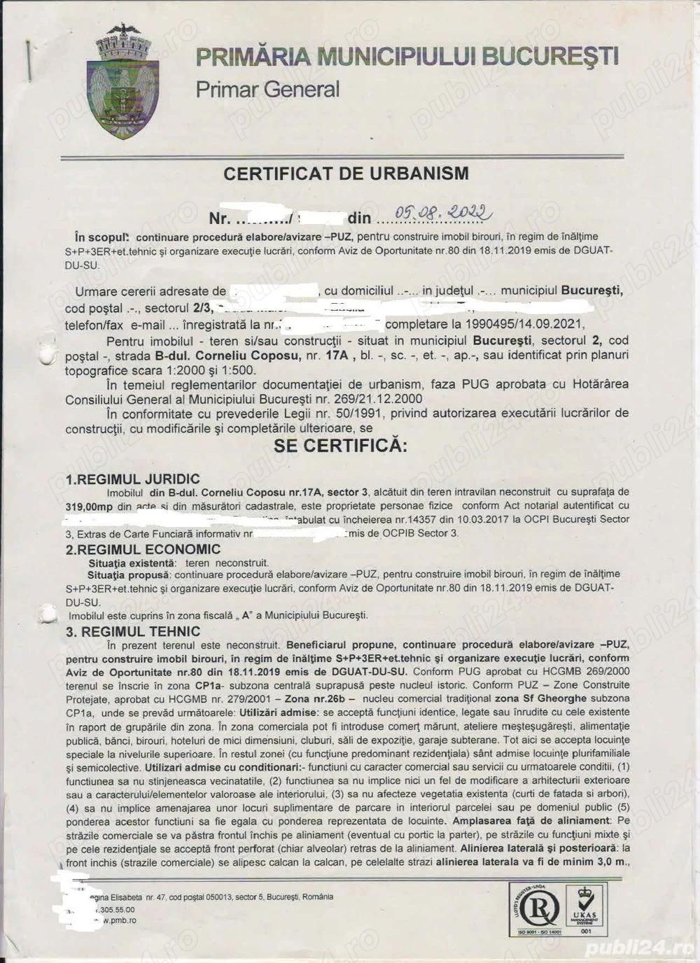 Teren constructii ultracentral de vanzare — fotografia 4