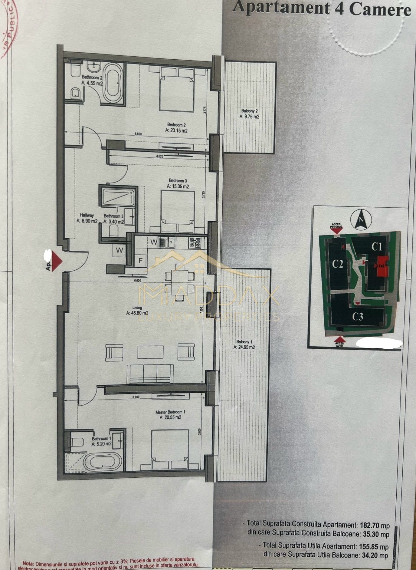 Apartament cu 4 camere *183mp* - Prima Inchiriere // Stejarii - Baneasa — fotografia 56