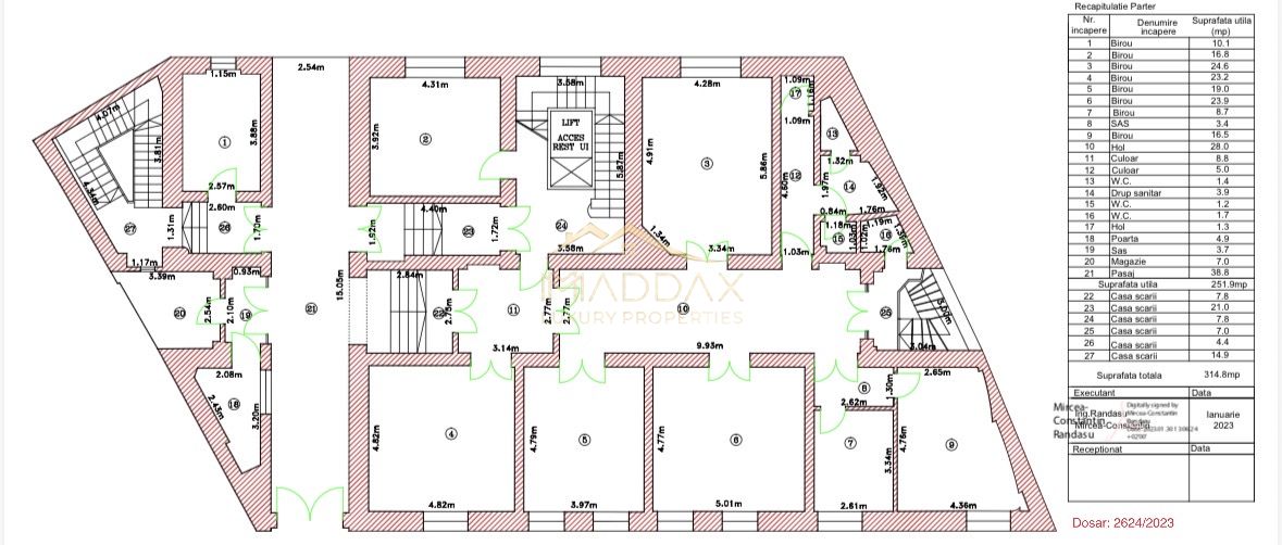 De Vanzare-Central/Cismigiu ~ Spatiu Birouri/Clinica/Centru Infrumusetare — fotografia 17