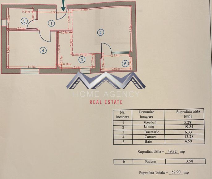 Apartament 2 camere Otopeni | mobilat, utilat, parcare | bloc cu lift — fotografia 8