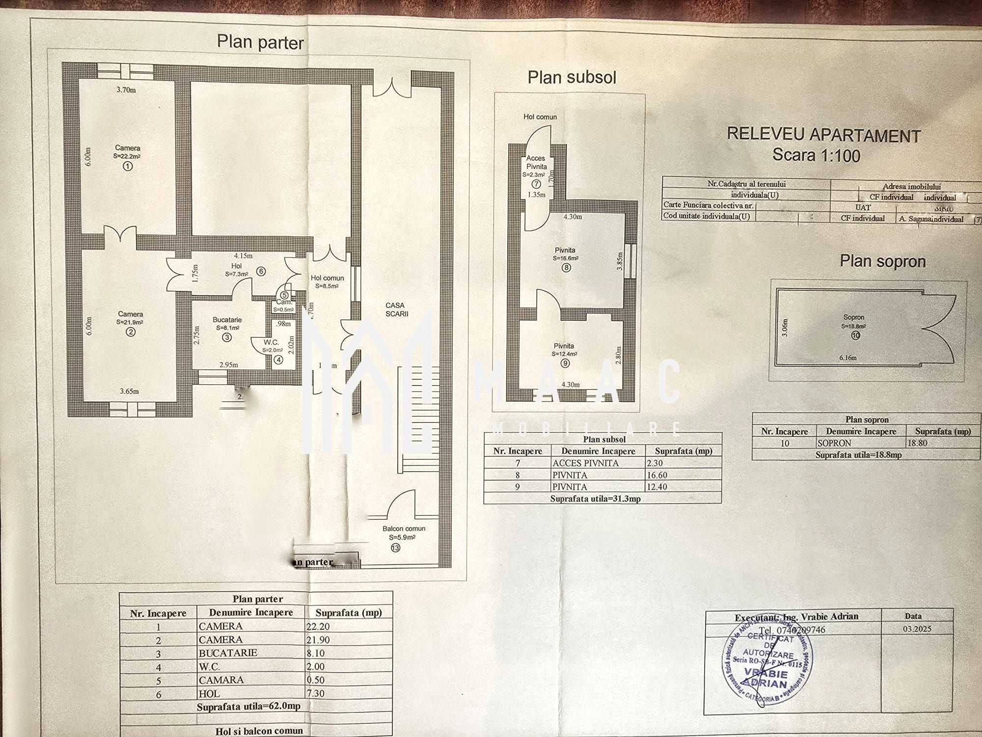 Apartament 2 camere garaj pivnita 31mp  zona Andrei Saguna — fotografia 6