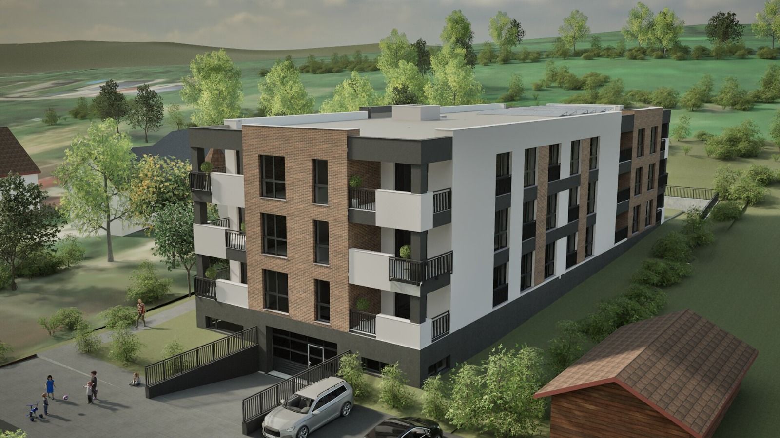 Apartament 4 camere,3bai,136mp.utili+19mp terase acoperite