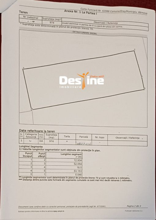 Bârnova - Teren Intravilan 974 Mp, utilitati, drum betonat — fotografia 11