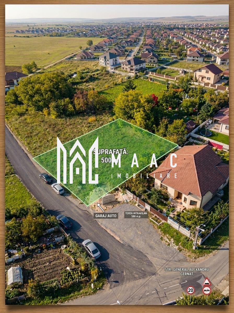 Teren intravilan 500 mp | Veterani, Sibiu | acces auto direct — fotografia 3