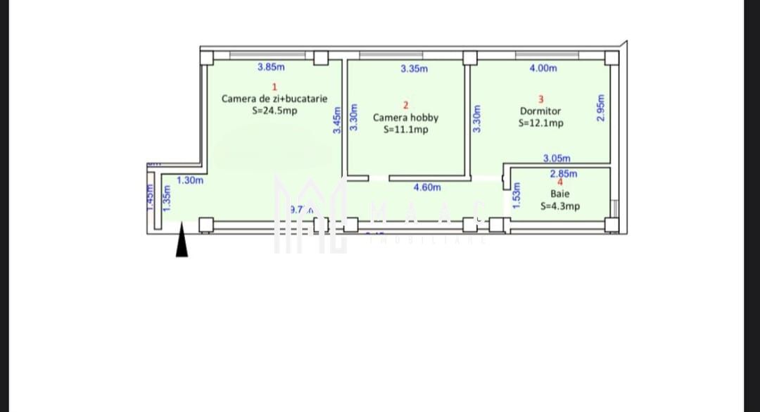 Apartament 2 Camere | Decomandat | Loc de parcare | O.Goga — fotografia 9