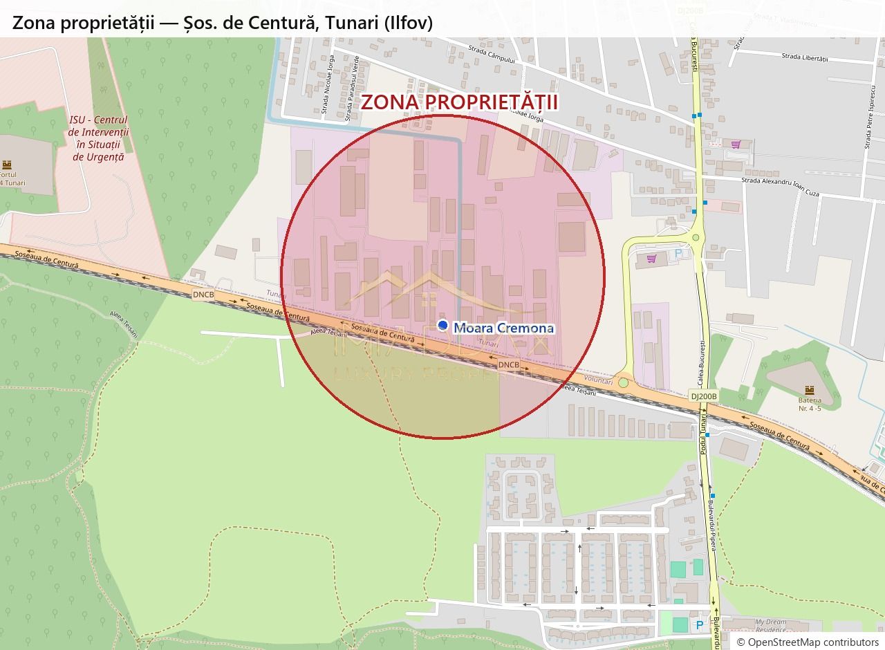 Hala 797 mp + cladire birouri P+1E // teren 2.499 mp // Tunari - Moara Cremona