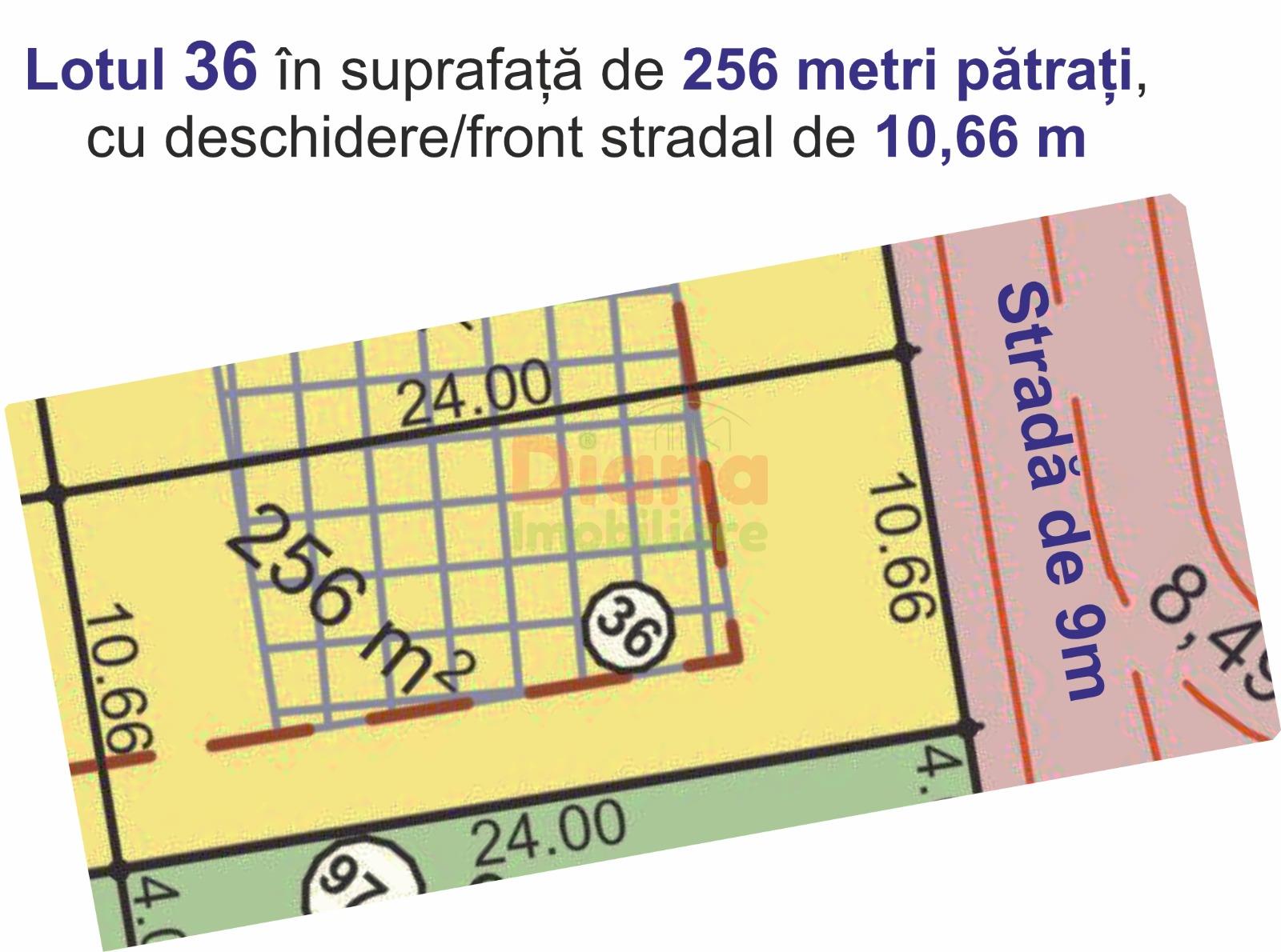 Teren intravilan 256 mp pentru casă, lotul 35 — str. Viile Sibiului, Sibiu