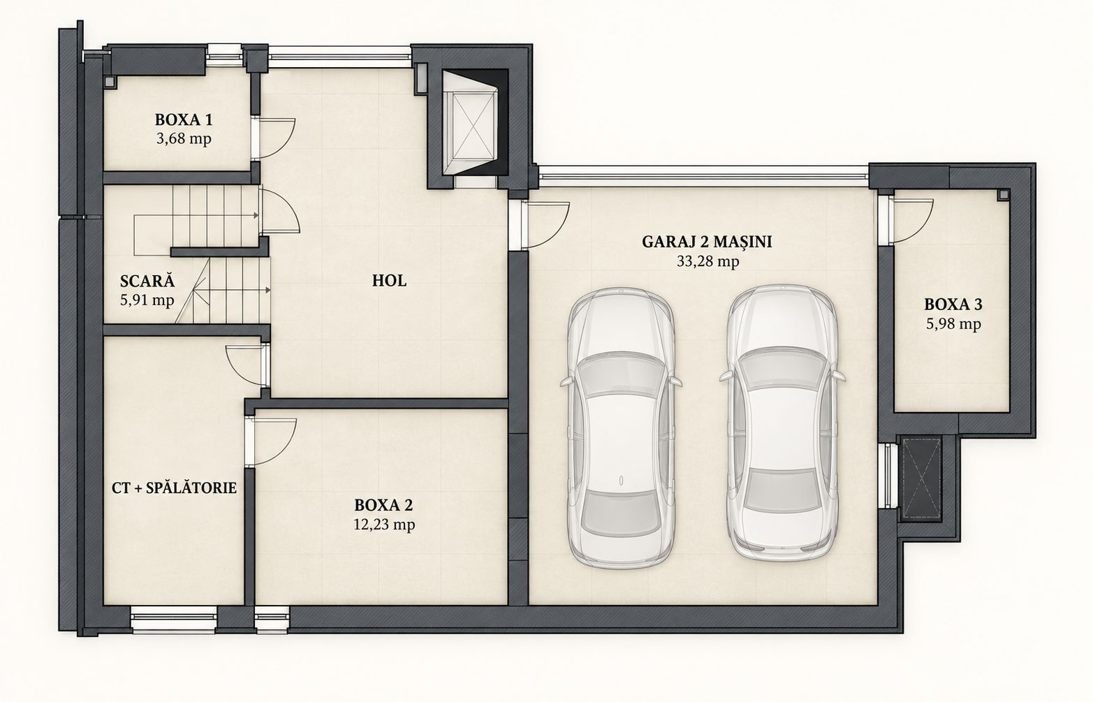 Apartament PREMIUM cu curte, terasă și lift cu acces direct în living — fotografia 52