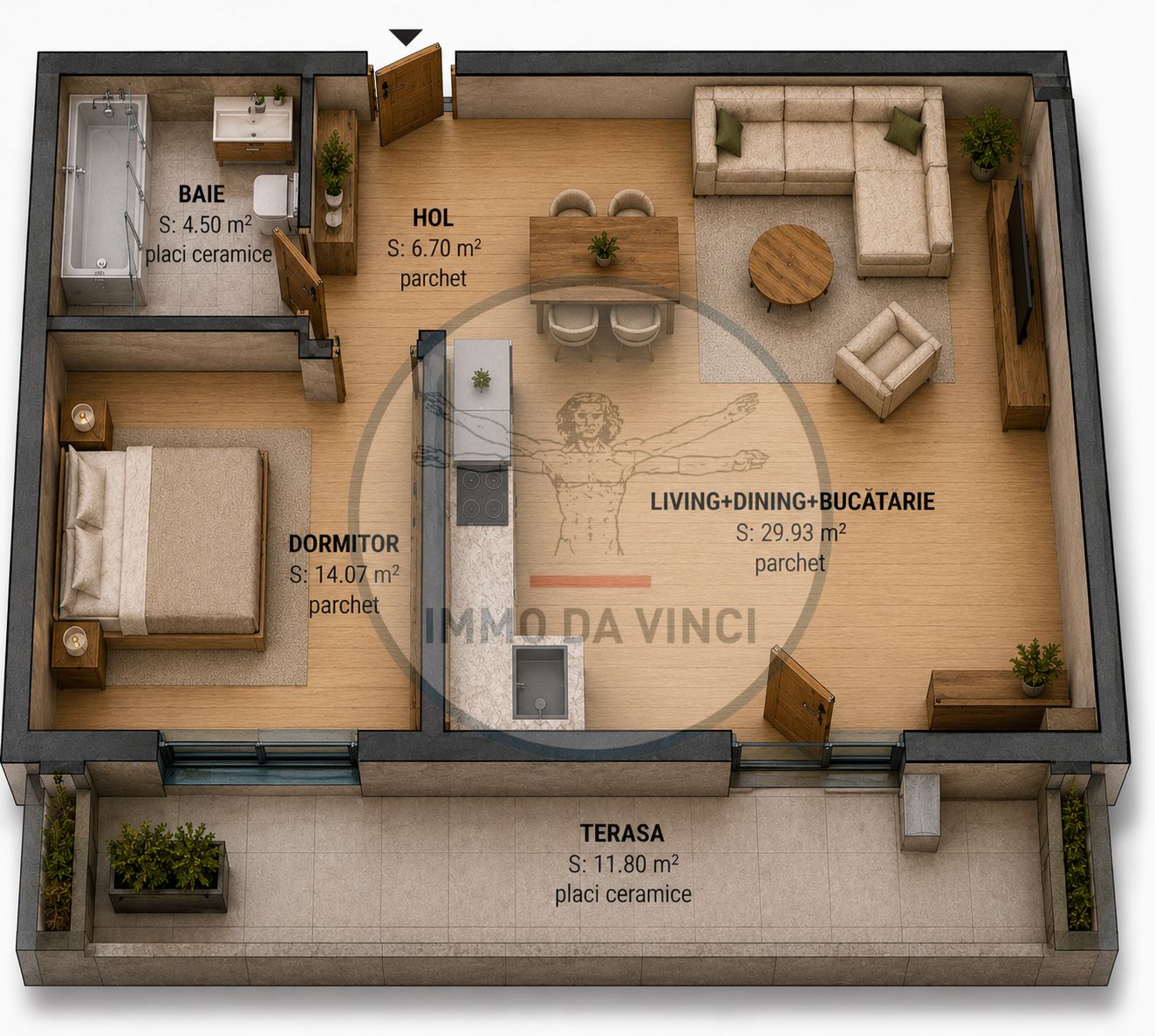 Apartamente cu 1-2-3-4 camere, parcare | Bloc Nou Traian Vuia Pod IRA — fotografia 6