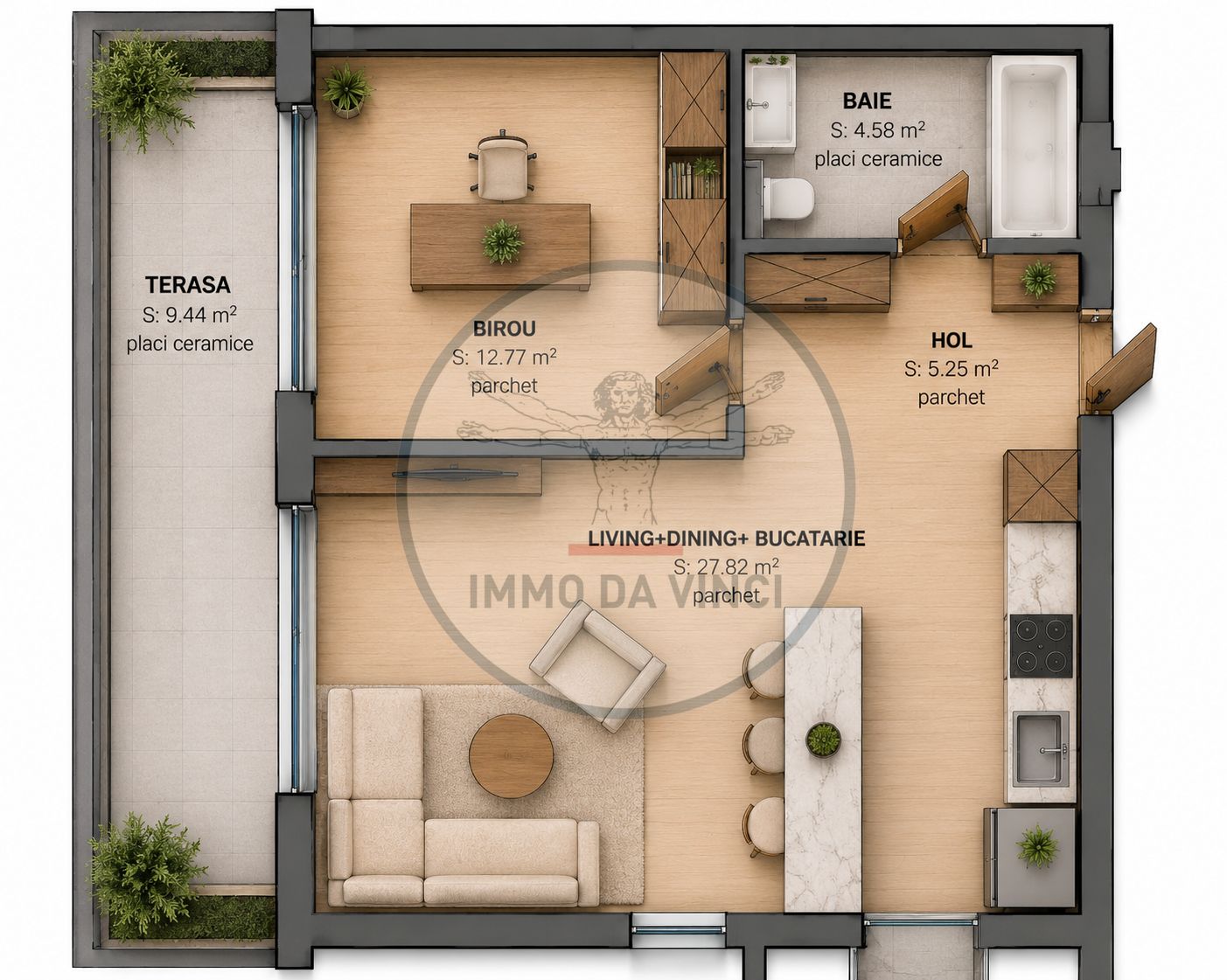 Apartamente cu 1-2-3-4 camere, parcare | Bloc Nou Traian Vuia Pod IRA — fotografia 7