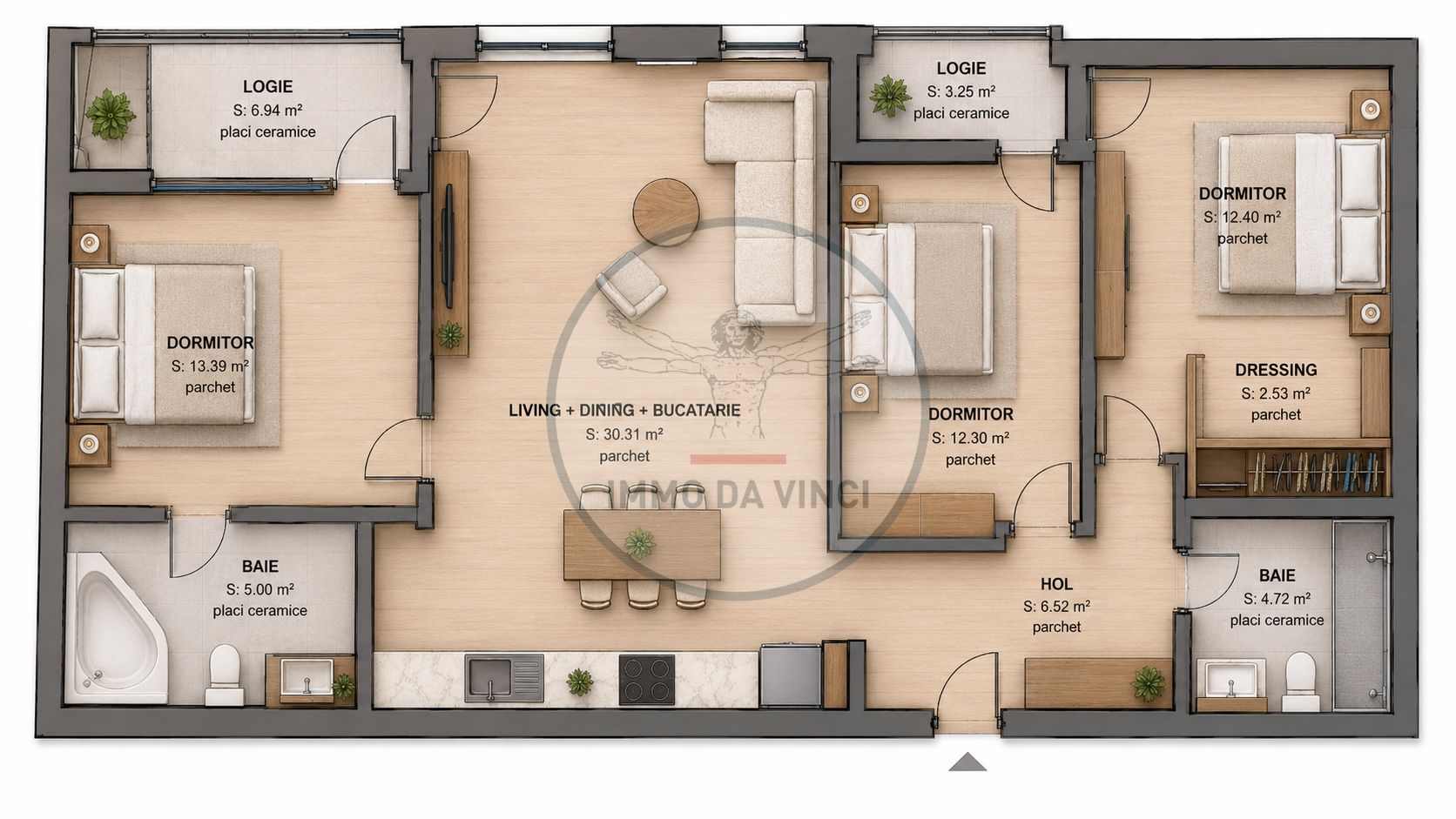Apartamente cu 1-2-3-4 camere, parcare | Bloc Nou Traian Vuia Pod IRA — fotografia 9
