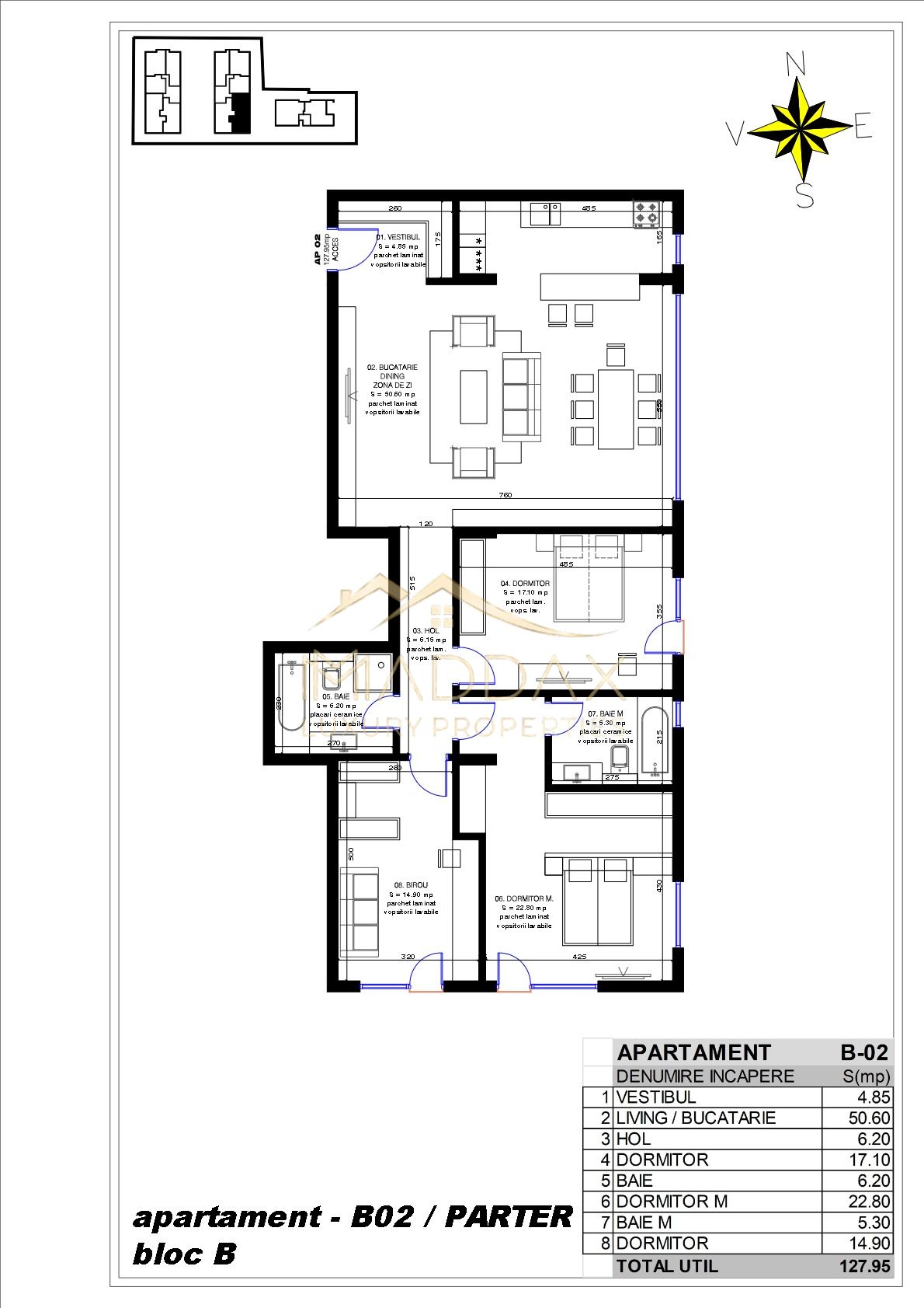 Apartament 4 camere / 127.95mp / Pipera — fotografia 13