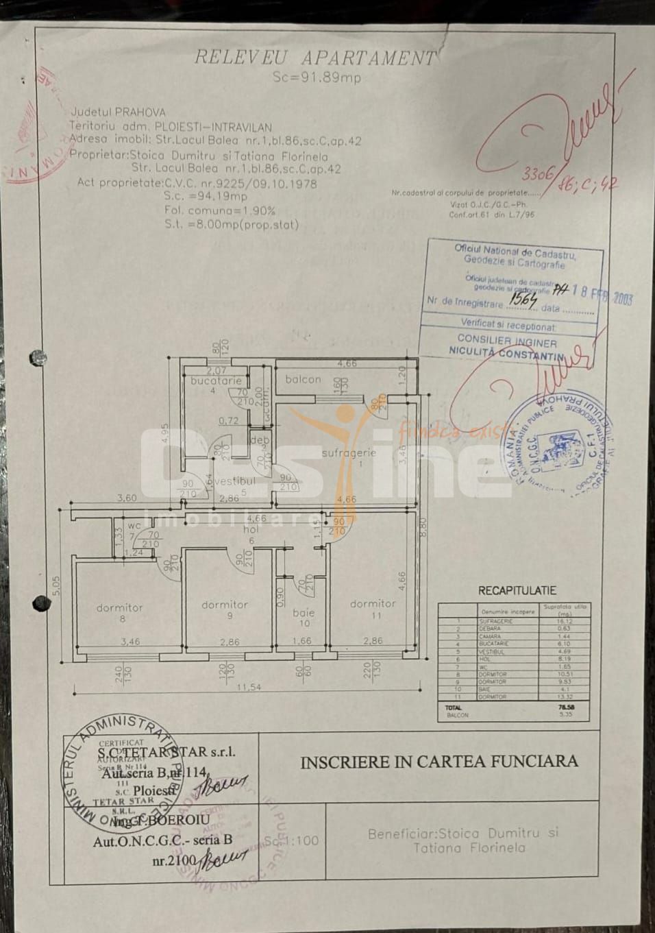 ​Apartament 4 camere, 2 bai – Zona Vest / Lacul Balea, etaj 3/4 — fotografia 2