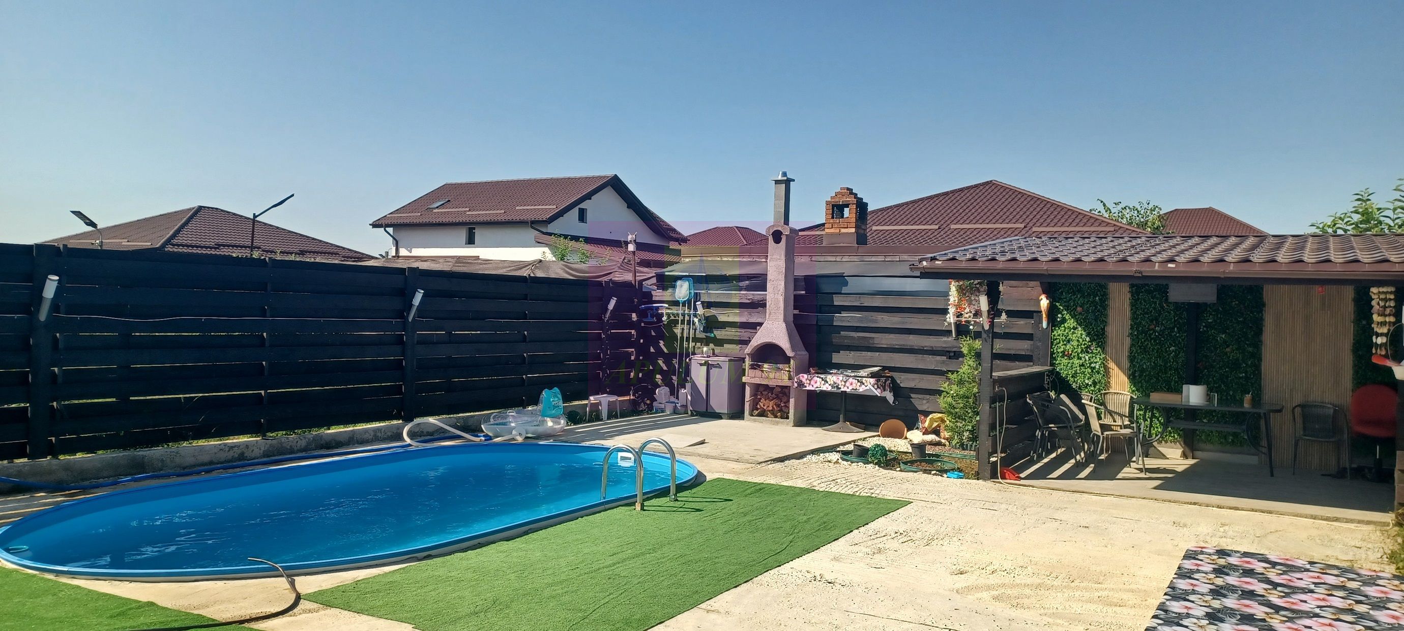 Casă nouă Săbăreni, terasă, piscină, foișor, barbeque, curte 440 mp — fotografia 6