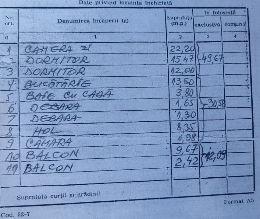 Apartament 3 camere, 2 grupuri sanitare, 2 balcoane, etajul 7 din 8, zona Traian — fotografia 7