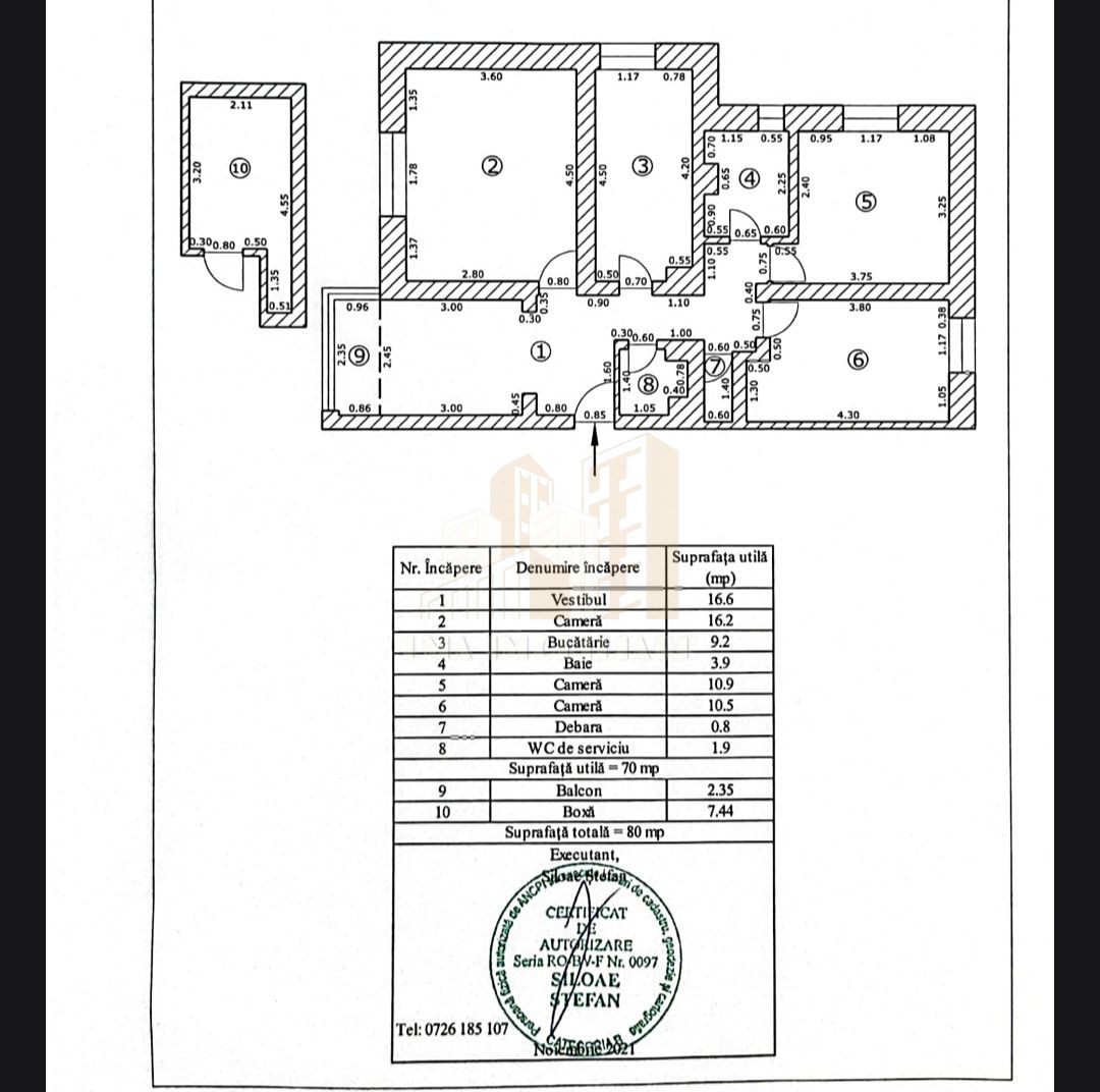 Apartament 3 camere central strada Matei Basarab Brasov — fotografia 18
