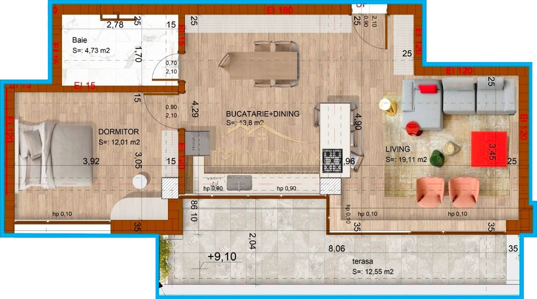 Apartament 2 camere de vanzare // Piata Domenii*** — fotografia 14