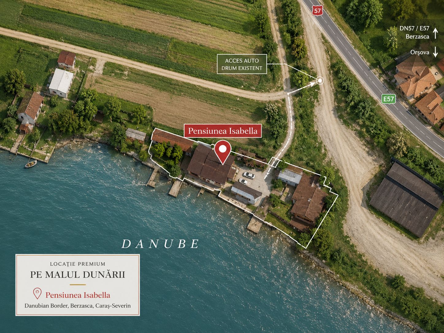 Pensiune cu acces direct la Dunare si teren de peste 6.000 mp, Berzasca — fotografia 3