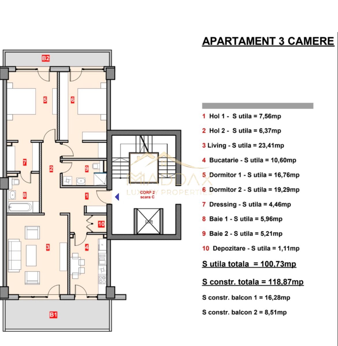 Apartament 3 camere//LUX//BLOC EXCLUSIVIST NOU//Herastrau//Cartierul Francez — fotografia 35