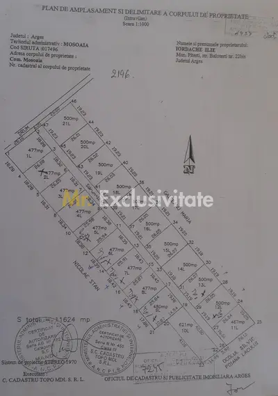 Parcele teren intravilan Mosoaia , str Piscul Priboi- Arges!