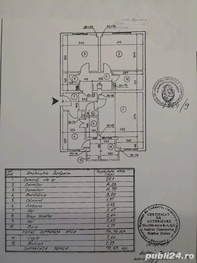 Apartament 3 camere AFI Cotroceni, bloc 4 etaje, constr. 1993 / SCHIMB cu casa